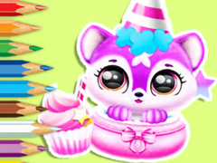                                                                     Coloring Book: Baby Fluff's Birthday ﺔﺒﻌﻟ