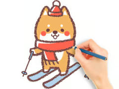                                                                     Coloring Book: Skiing Puppy ﺔﺒﻌﻟ