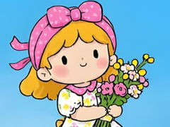                                                                     Jigsaw Puzzle: Little Flower Girl ﺔﺒﻌﻟ