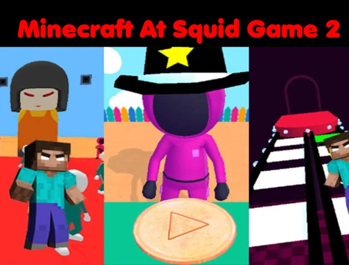 لعبة Minecraft ﻲﻓ Squid Game 2  على الانترنت.