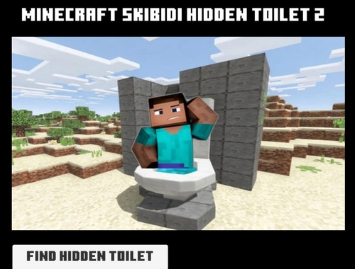 لعبة Minicraft Skibidi Hidden Evalet 2  على الانترنت.