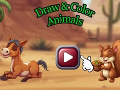                                                                     Draw & Color Animals ﺔﺒﻌﻟ