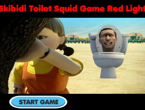 لعبة Skibidi Evalet Squid Game Red Light  على الانترنت.
