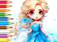                                                                     Coloring Book: Frozen Princess ﺔﺒﻌﻟ