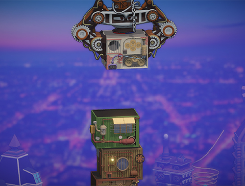 لعبة Steampunk Tower Builder على الانترنت.