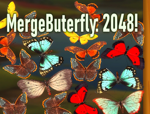 لعبة Mergebuterfly: 2048! على الانترنت.