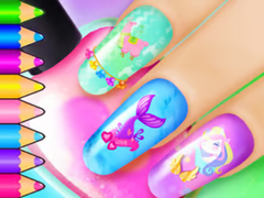                                                                     Coloring Book: Nail Art Salon ﺔﺒﻌﻟ