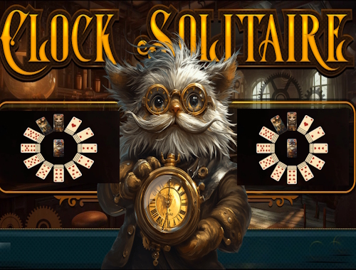 لعبة Solitaire ﺔﻋﺎﺴﻟﺍ  على الانترنت.