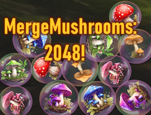 لعبة Mergemushrooms: 2048! على الانترنت.