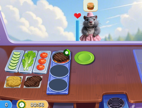 لعبة Marmot Diner Dash على الانترنت.