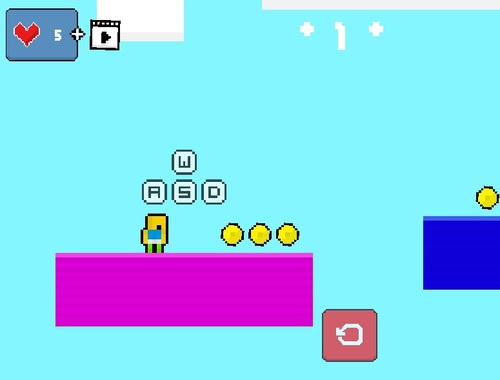 لعبة 2D Obby Rainbow Parkour  على الانترنت.
