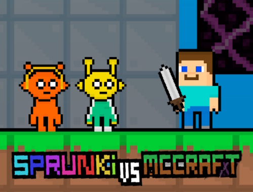 لعبة Sprunki vs McCraft  على الانترنت.