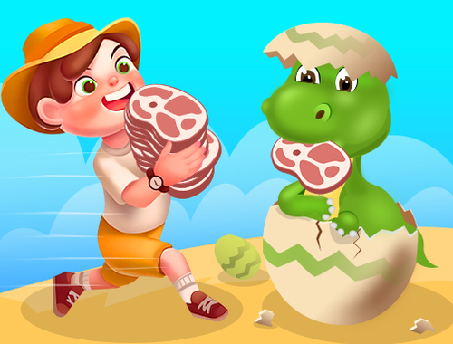 لعبة Dragon Island Idle 3D  على الانترنت.