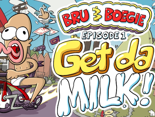 لعبة Bru & Boegie: 1 ﺔﻘﻠﺤﻟﺍ - Get Da Milk!  على الانترنت.