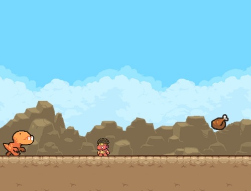 لعبة Super Dino Run  على الانترنت.