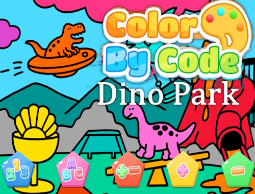 لعبة Code Dino Park ﺔﻄﺳﺍﻮﺑ ﻥﻮﻠﻟﺍ  على الانترنت.