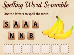                                                                     Spelling Word Scramble ﺔﺒﻌﻟ
