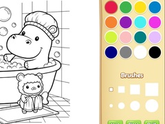                                                                     Cozy Friends Coloring Book for Kids ﺔﺒﻌﻟ