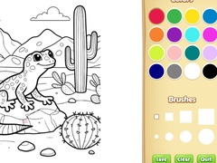                                                                    Desert Animals Coloring Book for Kids ﺔﺒﻌﻟ