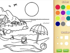                                                                     Beach Coloring Book For Kids ﺔﺒﻌﻟ