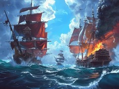                                                                     Pirate Ships: Build and Fight ﺔﺒﻌﻟ