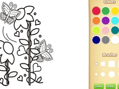                                                                     Butterflies and Flowers Coloring Book for Kids ﺔﺒﻌﻟ