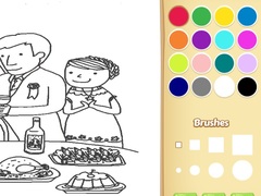                                                                     Wedding Coloring Book for Kids ﺔﺒﻌﻟ