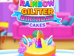                                                                     Rainbow Glitter Birthday Cakes ﺔﺒﻌﻟ
