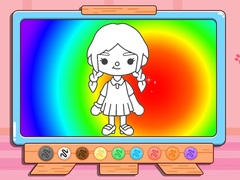                                                                     Coloring Book: Toca Boca Girl ﺔﺒﻌﻟ