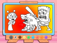                                                                     Coloring Book: Sprunki VS Tung Tung Sahur ﺔﺒﻌﻟ
