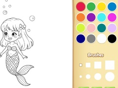                                                                     Mermaid Coloring Book For Kids ﺔﺒﻌﻟ