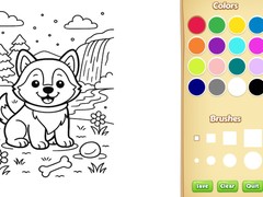                                                                     Dog Coloring Book ﺔﺒﻌﻟ