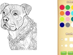                                                                     Dog Coloring Book for Adults ﺔﺒﻌﻟ