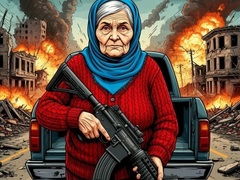                                                                     Grandma with machine-gun: Apocalypsis ﺔﺒﻌﻟ