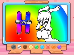                                                                     Coloring Book: Alphabet Lore H ﺔﺒﻌﻟ