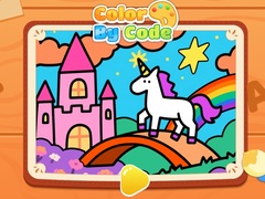                                                                     Color By Code: Rainbow Unicorn ﺔﺒﻌﻟ