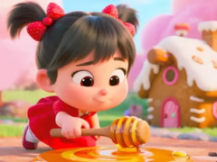                                                                     Jigsaw Puzzle: Honey Girl Candy House ﺔﺒﻌﻟ