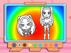                                                                     Coloring Book: Mira Kpop Demon Hunters ﺔﺒﻌﻟ