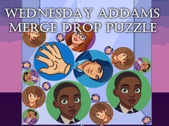                                                                     Wednesday Addams Merge Drop Puzzle ﺔﺒﻌﻟ