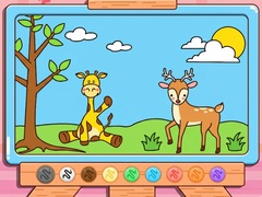                                                                     Coloring Book: Giraffe And Deer ﺔﺒﻌﻟ