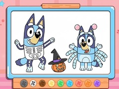                                                                     Coloring Book: Bluey Halloween Costume ﺔﺒﻌﻟ
