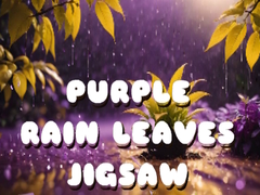                                                                     Purple Rain Leaves Jigsaw ﺔﺒﻌﻟ