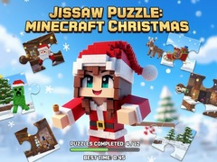                                                                    Jigsaw Puzzle: Minecraft Christmas ﺔﺒﻌﻟ