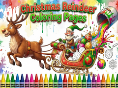                                                                    Christmas Reindeer Coloring Pages ﺔﺒﻌﻟ