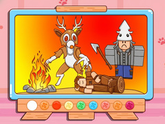                                                                     Coloring Book: 99 Nights In The Forest ﺔﺒﻌﻟ