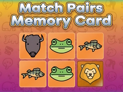                                                                     Match Pairs Memory Card ﺔﺒﻌﻟ