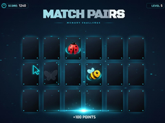                                                                     Match Pairs Memory Challenge ﺔﺒﻌﻟ