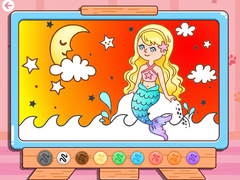                                                                     Coloring Book: Moonlight Mermaid ﺔﺒﻌﻟ