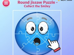                                                                     Round jigsaw Puzzle - Collect the Smiley ﺔﺒﻌﻟ