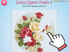                                                                     Round jigsaw Puzzle 2 - Assemble Bouquet flowers ﺔﺒﻌﻟ